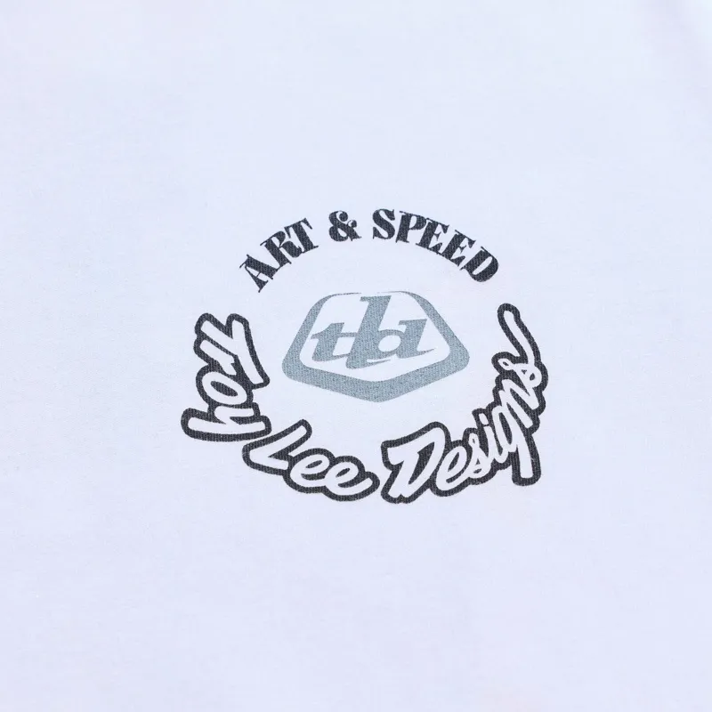 Troy Lee Designs Carb Club Short Sleeve Tee in White-2