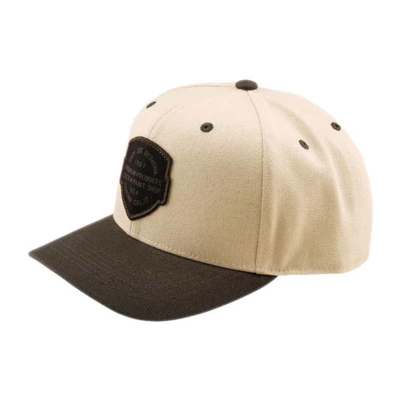 Troy Lee Designs Curve Snapback Imprint Hat in Pumice/Black