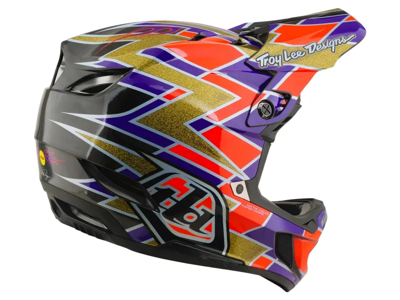 Troy Lee Designs D4 Carbon Helmet in Flush Violet-3