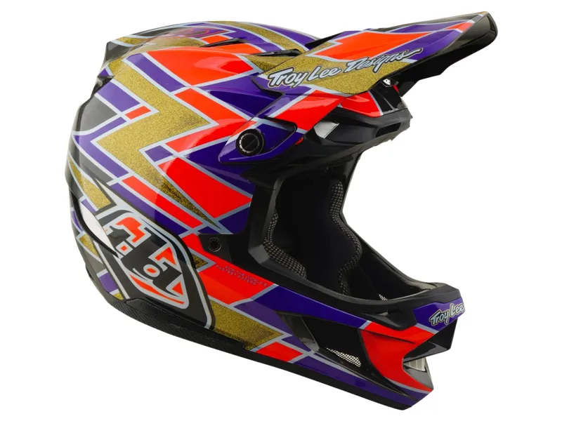 Troy Lee Designs D4 Carbon Helmet in Flush Violet-5