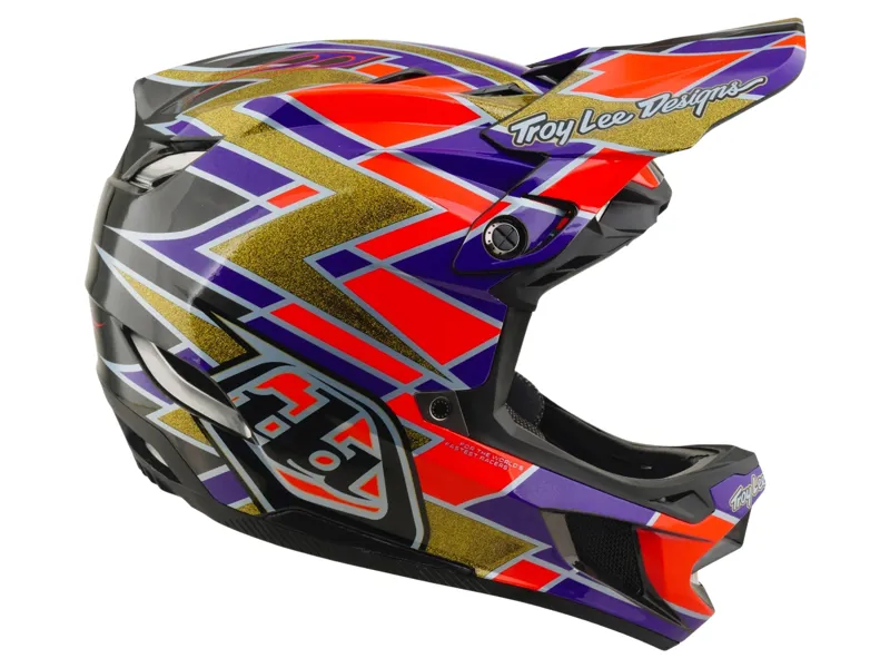 Troy Lee Designs D4 Carbon Helmet in Flush Violet-4