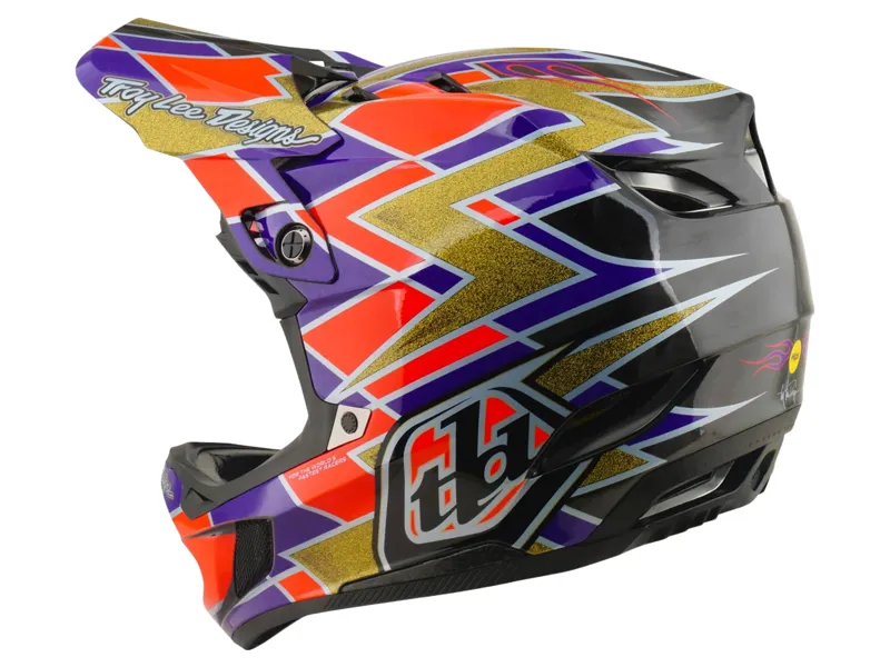 Troy Lee Designs D4 Carbon Helmet in Flush Violet-1