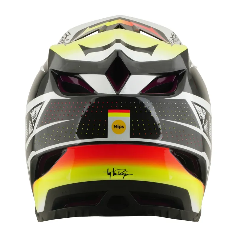 Troy Lee Designs D4 Carbon Full Face Helmet in Lined Up Black-2