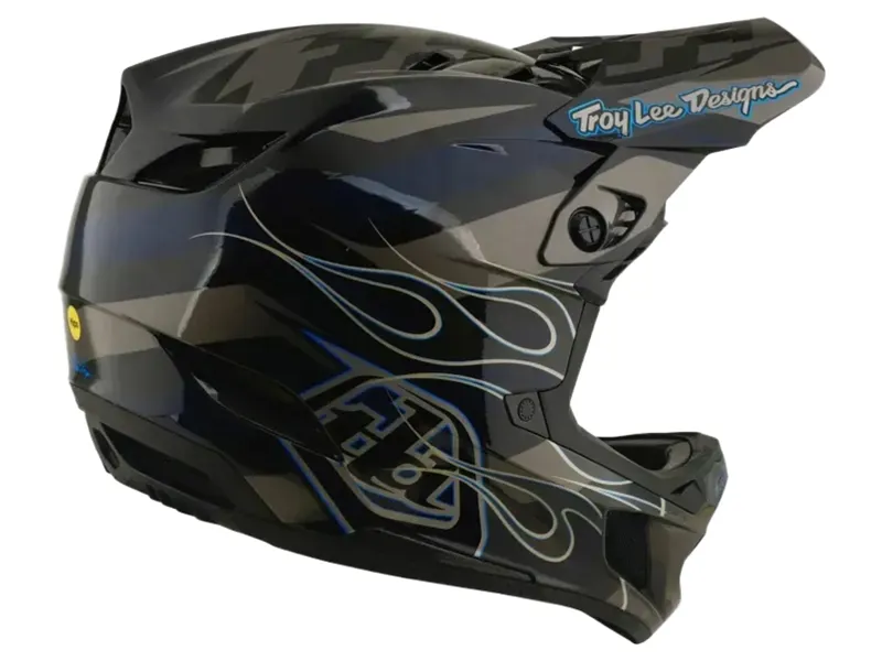 Troy Lee Designs D4 Composite Helmet in Burst Grey-3