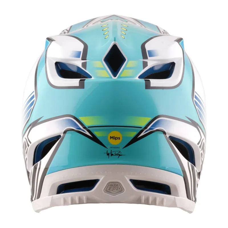 Troy Lee Designs D4 Composite MIPS Helmet Crest Real Teal-3