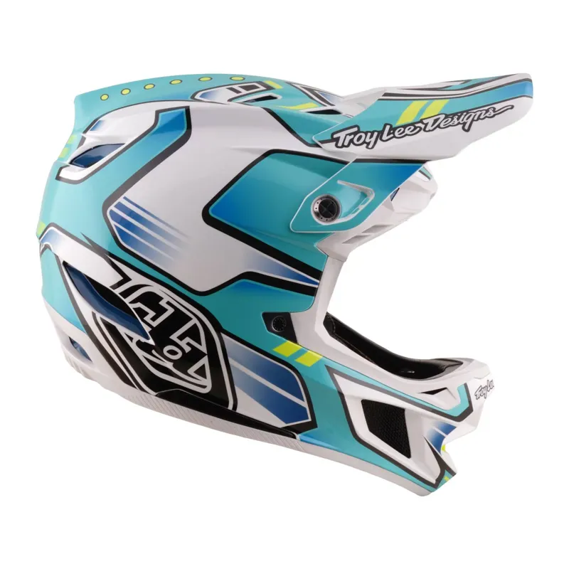 Troy Lee Designs D4 Composite MIPS Helmet Crest Real Teal-4