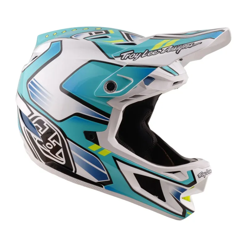 Troy Lee Designs D4 Composite MIPS Helmet Crest Real Teal-5