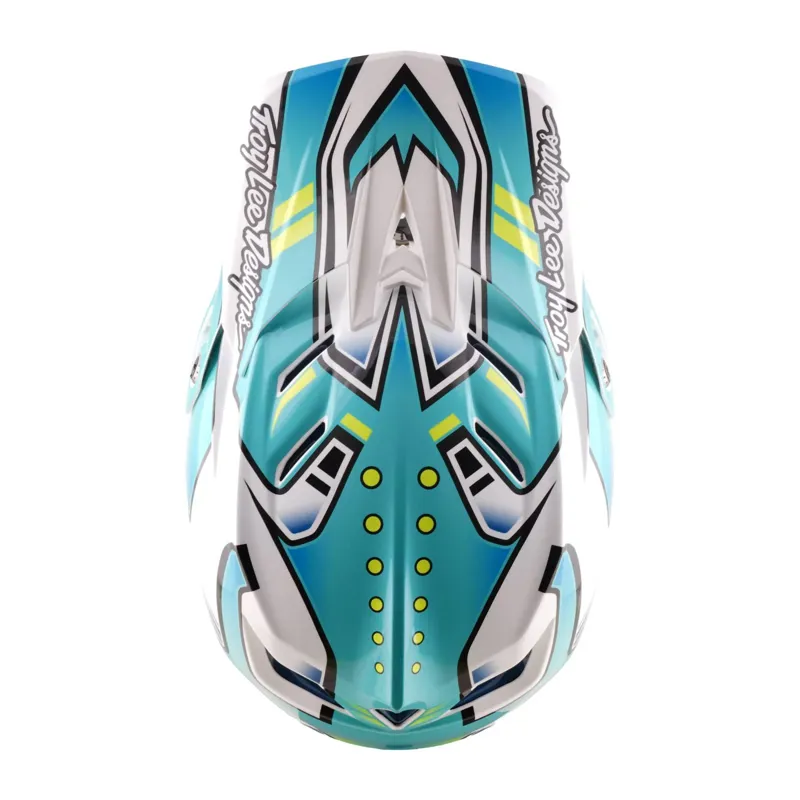 Troy Lee Designs D4 Composite MIPS Helmet Crest Real Teal-6