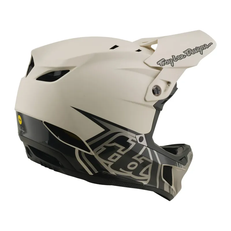 Troy Lee Designs D4 Composite MIPS Helmet Stealth in Pumice-7