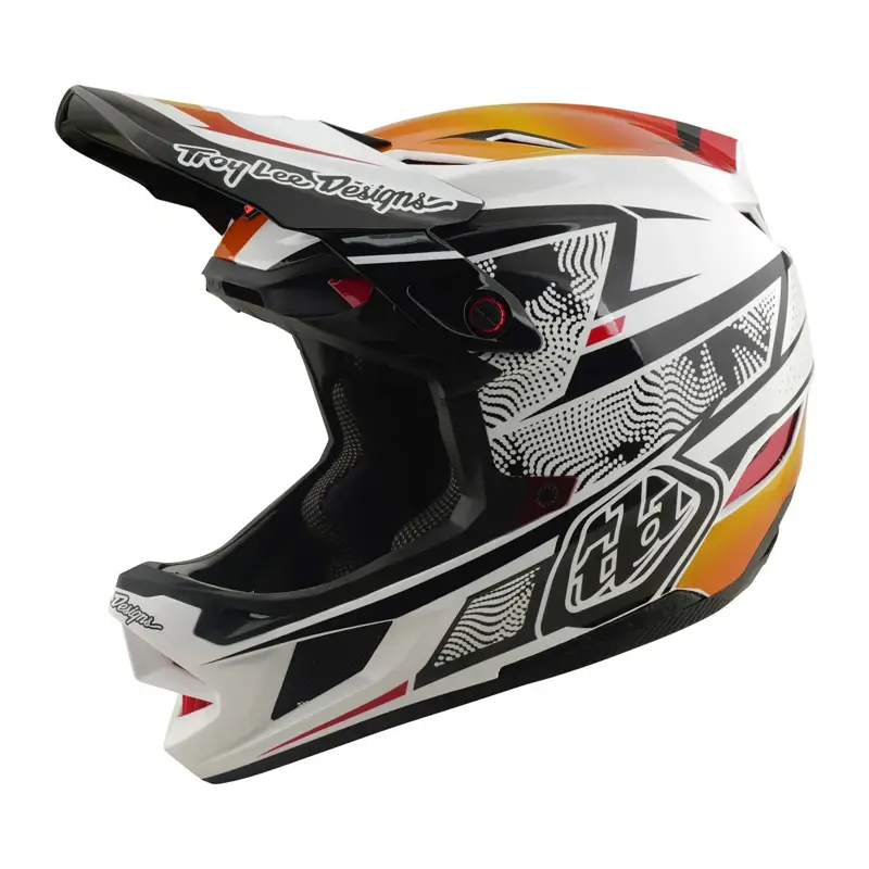 Balfes Bikes Troy Lee Designs D4 Composite MIPS Full Face Helmet in Lined Up White | Free postage over £30, £10 off first order, price match & 0% finance.