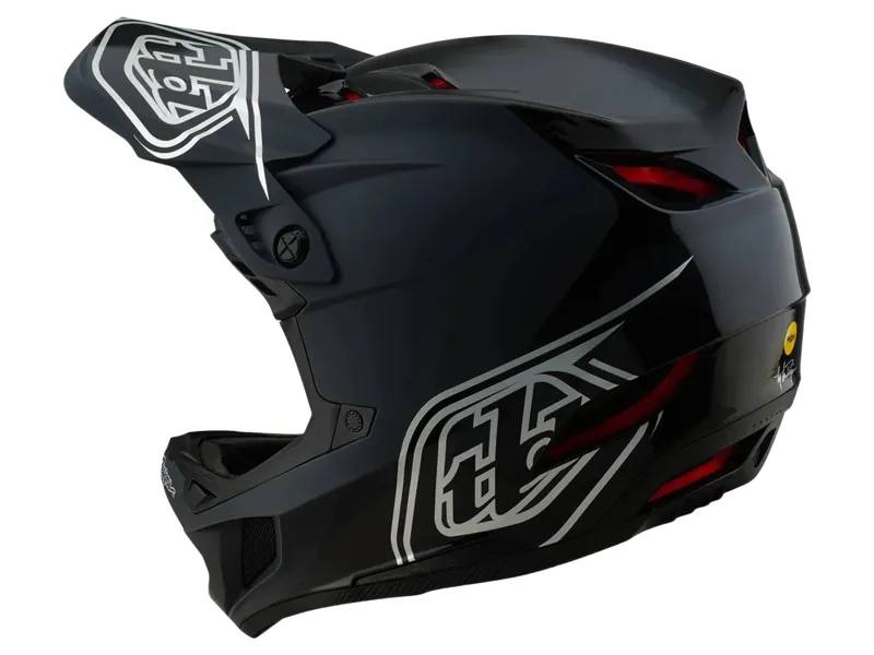 Troy Lee Designs D4 Polyacrylite Helmet in Shadow Black-1