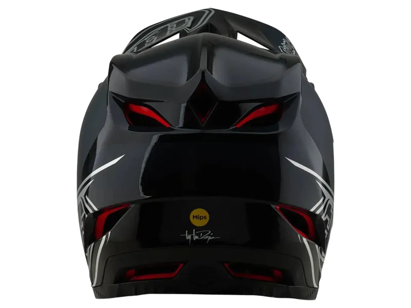 Troy Lee Designs D4 Polyacrylite Helmet in Shadow Black-2