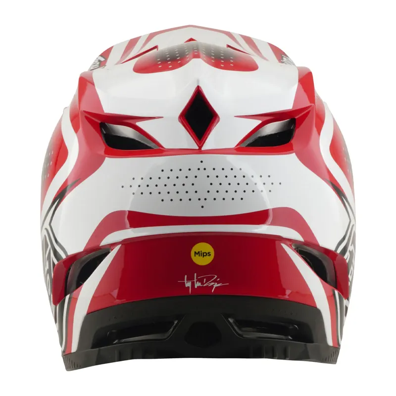 Troy Lee Designs D4 Polyacrylite Helmet The Line Red-2