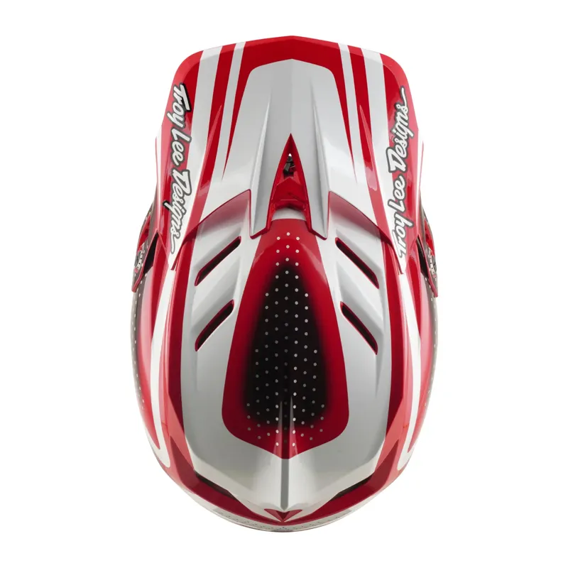 Troy Lee Designs D4 Polyacrylite Helmet The Line Red-3