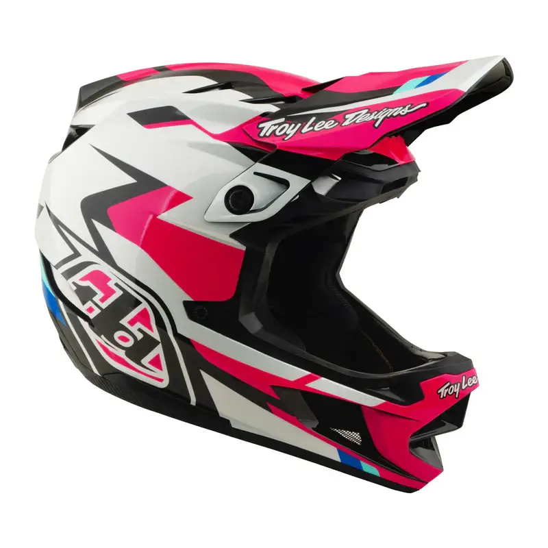 Balfes Bikes Troy Lee Designs D4 Polyacrylite Roamer Helmet in Magenta | Free postage over £30, £10 off first order, price match & 0% finance.