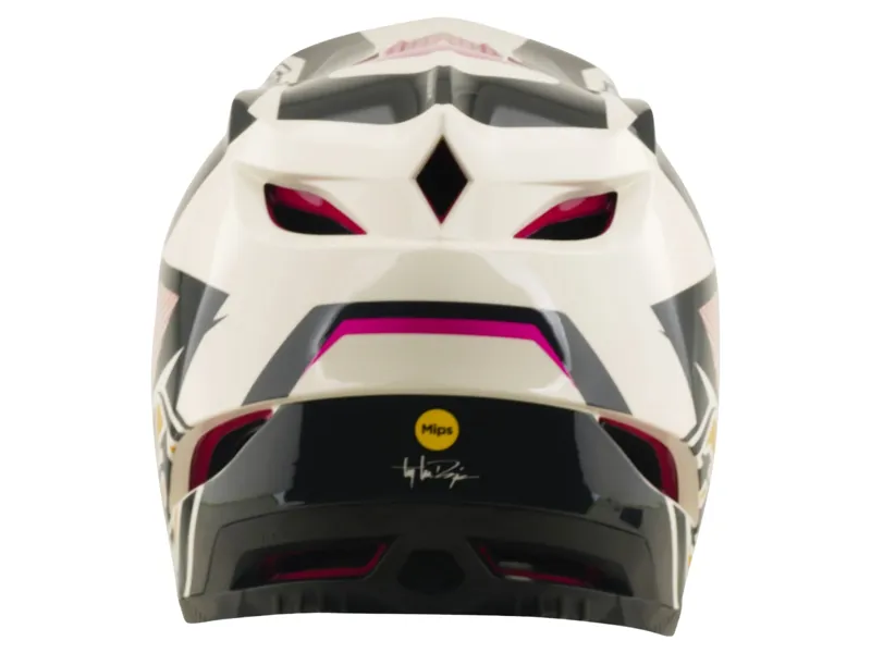 Troy Lee Designs D4 Polyacrylite Turbo Helmet in Acid/Fuchsia-2