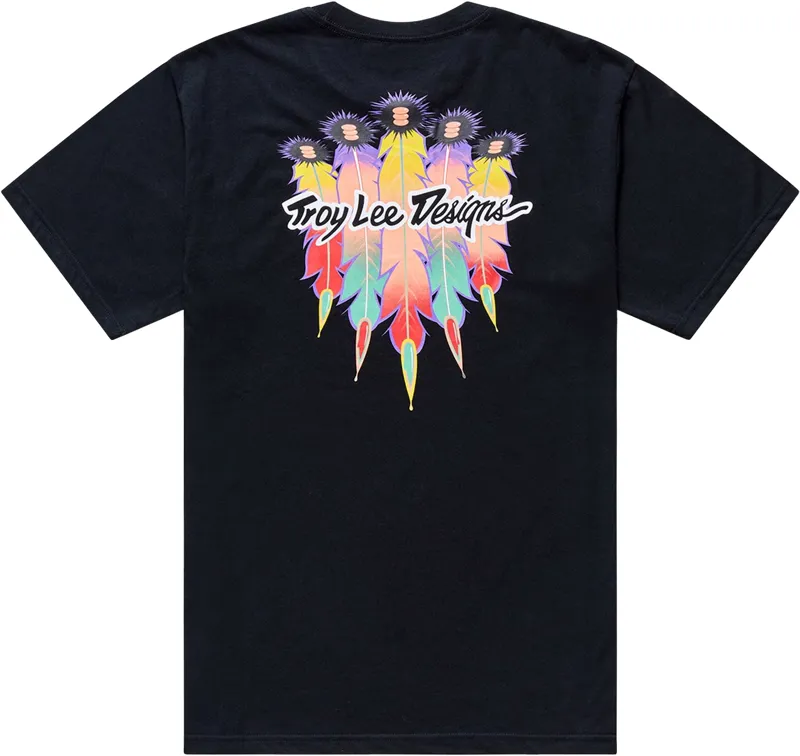 Troy Lee Designs Feather Short Sleeve Tee in Black-1
