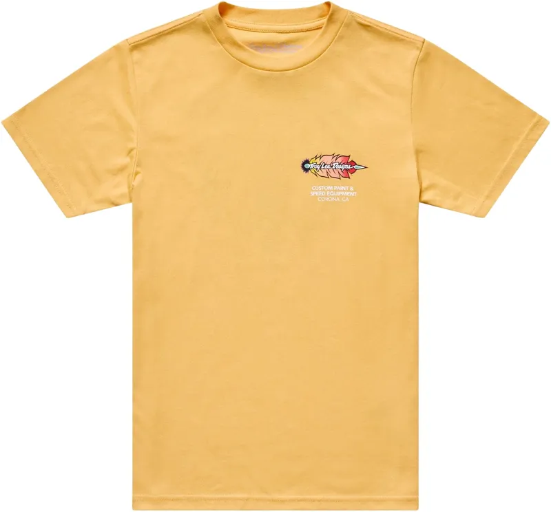 Troy Lee Designs Feather Short Sleeve Tee in Bleached Melon
