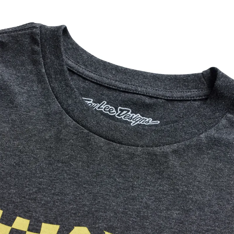 Troy Lee Designs Finish Line Short Sleeve Tee in Black Heather-3