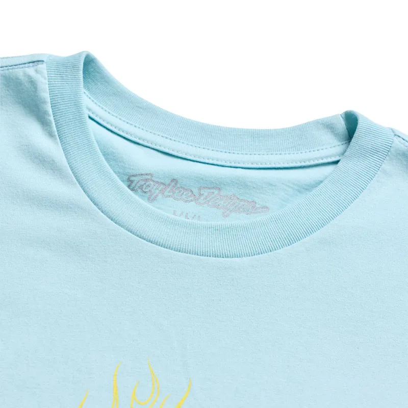 Troy Lee Designs Flame2 Long Sleeve Tee in Dawn Blue-3