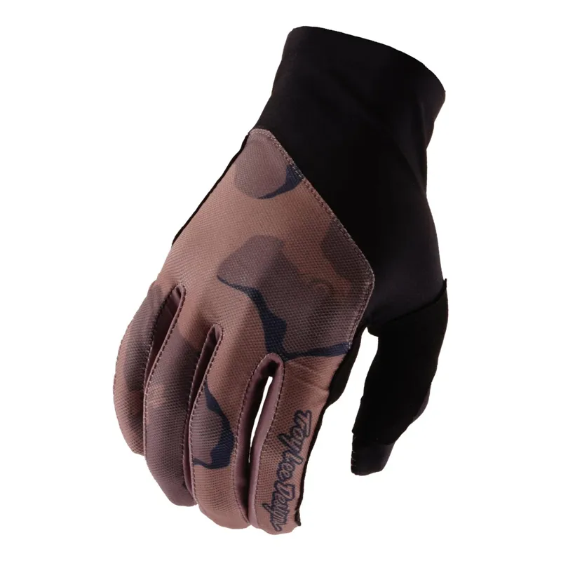 Balfes Bikes Troy Lee Designs Flowline Flow Camo Full Finger Gloves in Sienna | Free postage over £30, £10 off first order, price match & 0% finance.