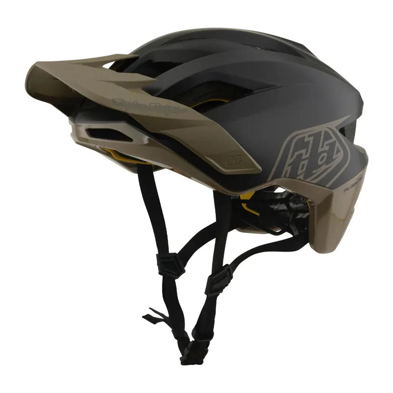 Troy Lee Designs Flowline Helmet Point in Charcoal/Timber-1