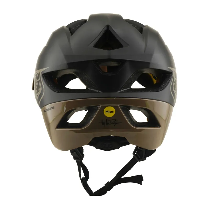 Troy Lee Designs Flowline Helmet Point in Charcoal/Timber-2