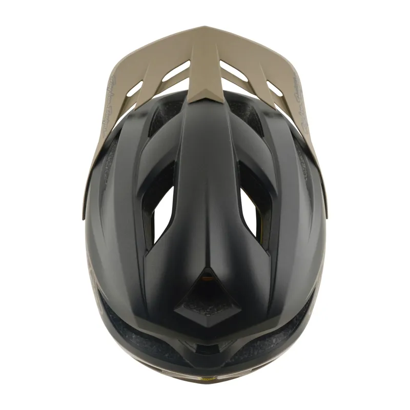 Troy Lee Designs Flowline Helmet Point in Charcoal/Timber-3