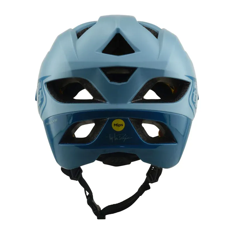 Troy Lee Designs Flowline Helmet Point in Dawn Blue/Sapphire-2