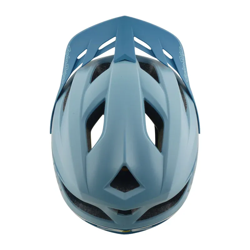 Troy Lee Designs Flowline Helmet Point in Dawn Blue/Sapphire-3