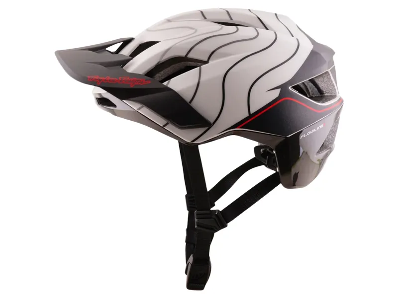 Troy Lee Designs Flowline SE Dipped Helmet in Pumice/Charcoal