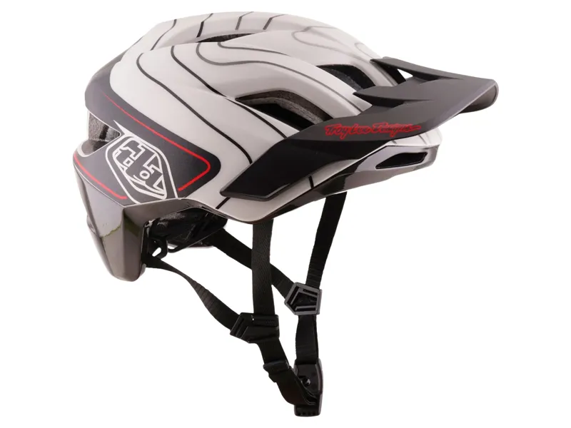 Troy Lee Designs Flowline SE Dipped Helmet in Pumice/Charcoal-5
