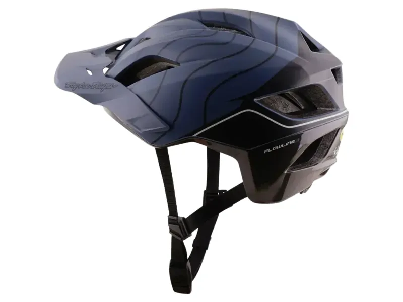 Troy Lee Designs Flowline SE Dipped Helmet in Slate/Charcoal-1