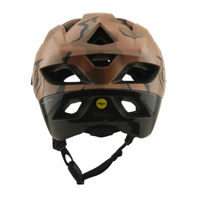 Troy Lee Designs Flowline SE Helmet Badge in Sienna Camo-2