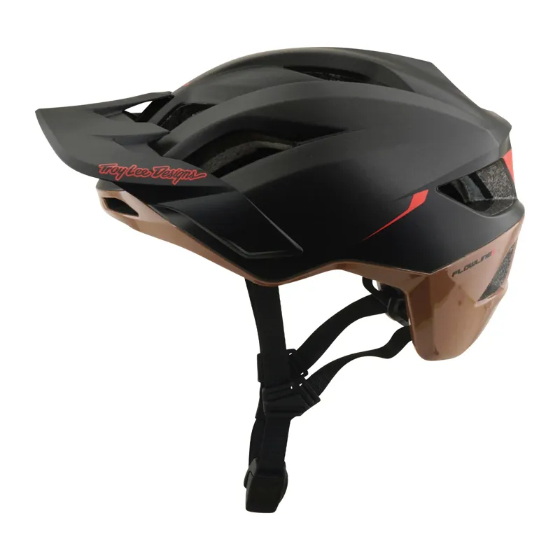 Troy Lee Designs Flowline SE Helmet Stacks in Charcoal/Sienna-1