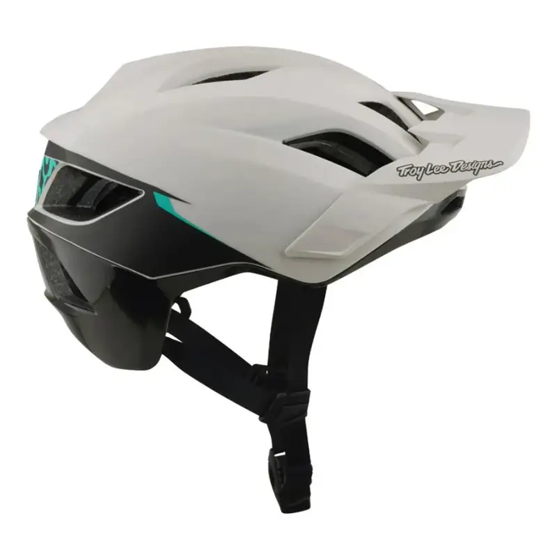 Balfes Bikes Troy Lee Designs Flowline SE Helmet Stacks in Pumice/Real Teal | Free postage over £30, £10 off first order, price match & 0% finance.