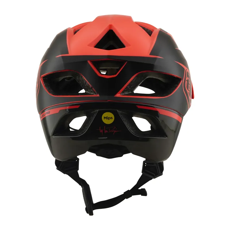 Troy Lee Designs Flowline SE MIPS Helmet in Hydro Coral/Charcoal-2