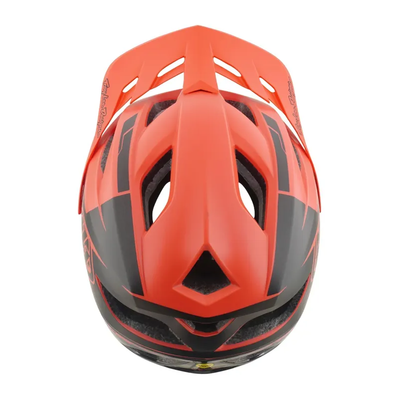 Troy Lee Designs Flowline SE MIPS Helmet in Hydro Coral/Charcoal-3