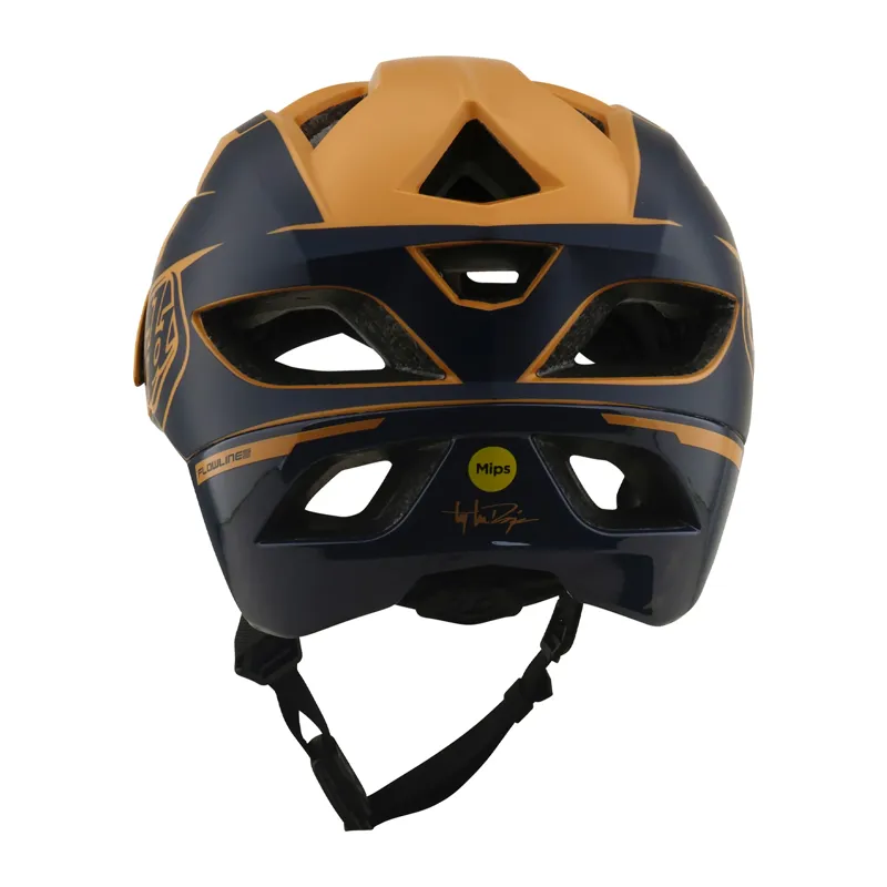 Troy Lee Designs Flowline SE MIPS Helmet in Hydro Mustard/Black Iris-2