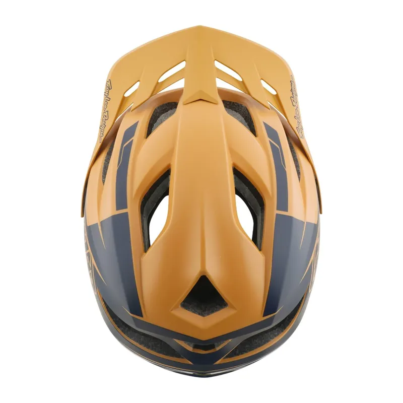 Troy Lee Designs Flowline SE MIPS Helmet in Hydro Mustard/Black Iris-3