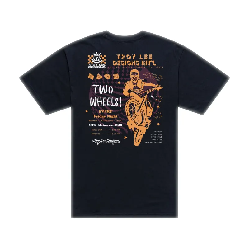 Troy Lee Designs Friday Night Short Sleeve Tee in Black-1