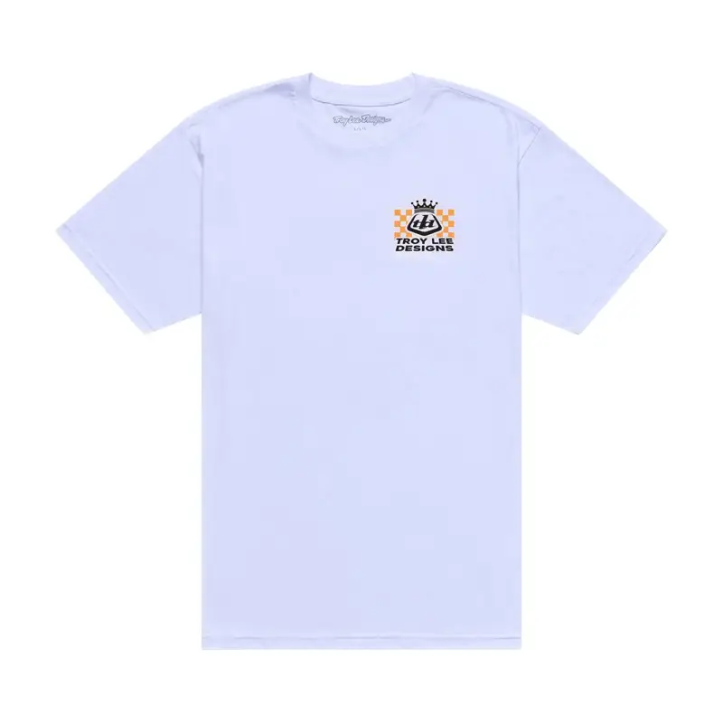 Balfes Bikes Troy Lee Designs Friday Night Short Sleeve Tee in White | Free postage over £30, £10 off first order, price match & 0% finance.