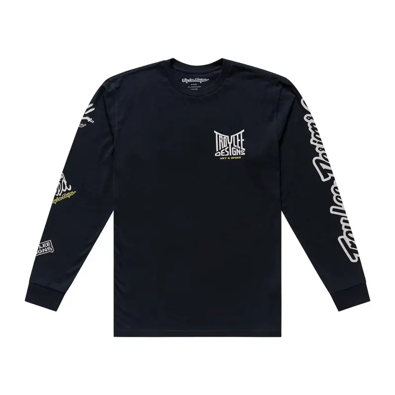 Balfes Bikes Troy Lee Designs Handlebar Long Sleeve Tee in Black | Free postage over £30, £10 off first order, price match & 0% finance.