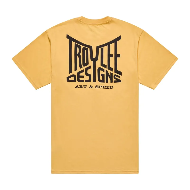 Troy Lee Designs Handlebar Short Sleeve Tee in Bleached Melon-1