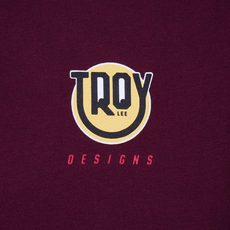 Troy Lee Designs Happy Dayz Women's Short Sleeve Tee in Sangria-2