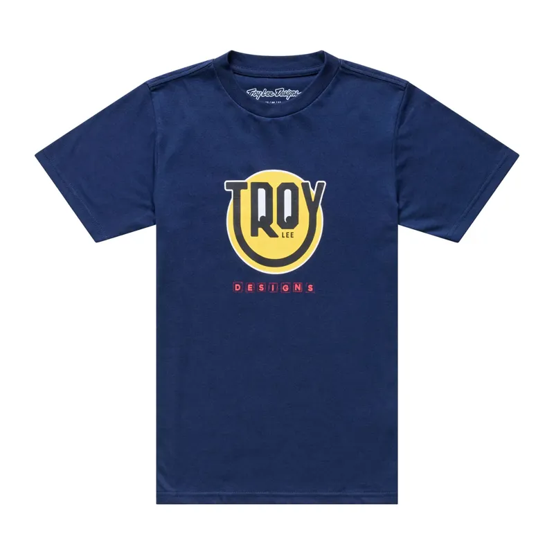 Troy Lee Designs Happy Dayz Youth Short Sleeve Tee in Navy