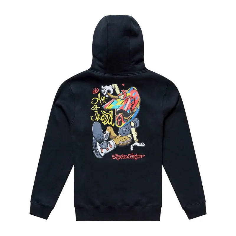 Troy Lee Designs Heritage Pullover Hoodie in Black-1