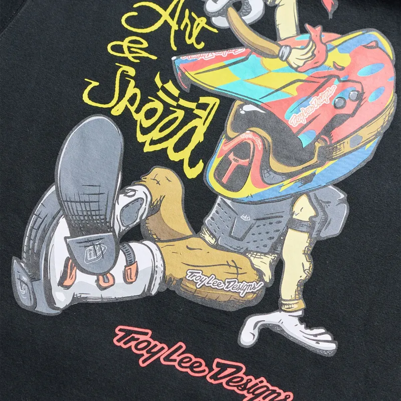 Troy Lee Designs Heritage Pullover Hoodie in Black-5