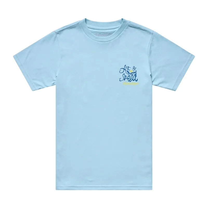 Troy Lee Designs Heritage Youth Short Sleeve Tee in Dawn Blue