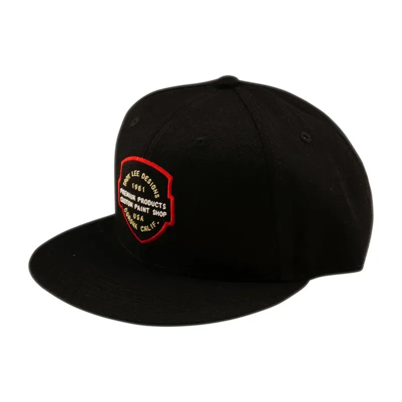 Troy Lee Designs Imprint Flat Bill Snapback Hat in Black